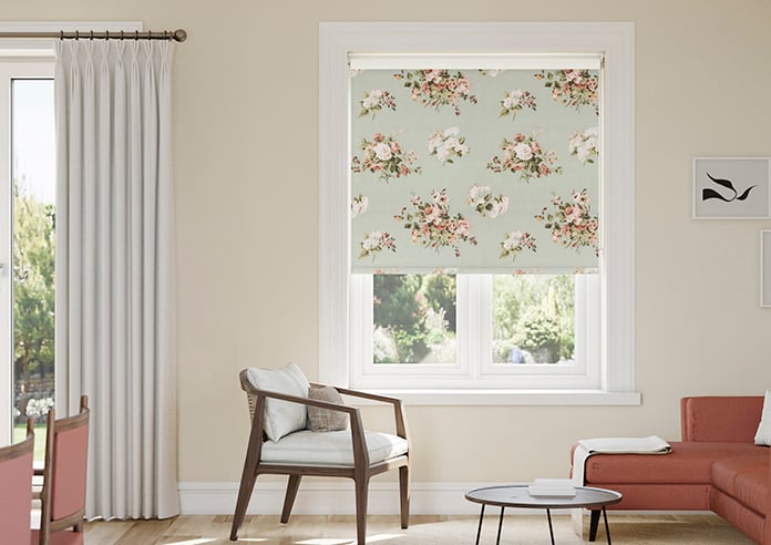Laura Ashley Rosemore, Sage - Twist&Fit Roller Blind - Image 3